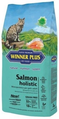 Winner Plus (Віннер Плюс) Super Premium Cat Salmon Holistic Беззерновий гіпоалергенний корм для котів і кішок з лососем