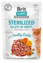 Brit Care (Бріт Кеа) Cat Fillets in Gravy Rabbit Вологий корм для стерилізованих кішок з філе кролика в соусі img