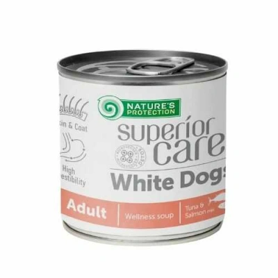 Natures Protection (Натур Протекшн) Superior Care White Dogs Adult Wellness Soup Salmon and Tuna Суп з лососем і тунцем для собак з білою шерстю