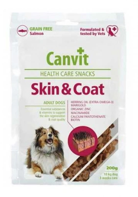 Canvit (Канвіт) Skin & Coat Беззернові напіввологі ласощі для здоров'я шкіри та шерсті у собак