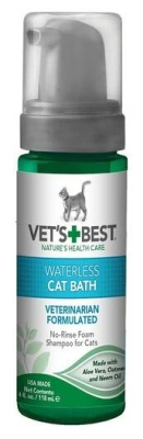 Vet's Best (Ветс Бест) Waterless Cat Bath Миюча піна для експрес чищення вовни у кішок без води