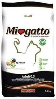 Morando (Морандо) MioGatto Adult Veal & Barley 10 кг Корм для взрослых кошек с телятиной и ячменём