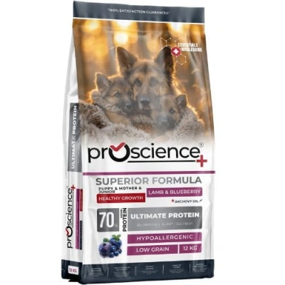 ProScience (ПроСайнс) Puppy & Mother Lamb & Blueberry Сухий корм з ягням для цуценят до 12 місяців і годуючих собак