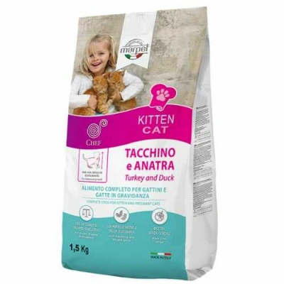 Marpet (Марпет) Chef Cat Kitten Turkey & Duck Сухий корм з індичкою і качкою для кошенят