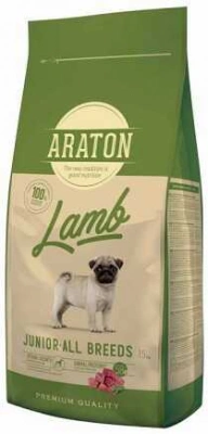 Araton (Аратон) Lamb Junior All Breeds 3 кг Сухий корм для цуценят і молодих собак усіх порід з ягням і рисом