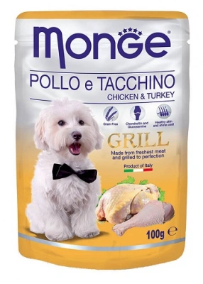 Monge (Монж) Dog Grill Консервований корм для собак з куркою та індичкою