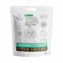 Natures Protection (Натур Протекшн) Superior Care White Dogs Adult Daily Oral Care Grain Free Insects Беззернові ласощі з протеїном комах для зубів і ясен собак з білою шерстю img