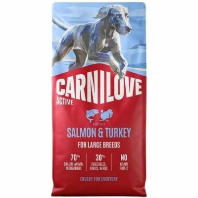 Carnilove (Карнілав) Active Dog Adult Large Breed Salmon & Turkey Беззерновий сухий корм з лососем та індичкою ​​для великих порід собак