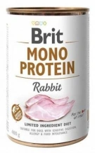 Brit (Бріт) Mono Protein Rabbit Монопротеінова консерва для собак c кроликом