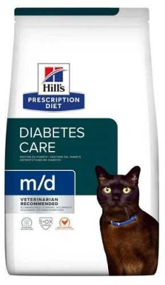 Hills (Хіллс) M/D 1,5 кг Лікувальний корм для котів і кішок при цукровому діабеті і ожирінні