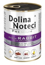 Dolina Noteci (Долина Нотечи) Premium Rabit & Cranberry Консервированный корм с кроликом и клюквой для взрослых собак Dolina Noteci (Доліна Нотечі) Premium Rabit & Cranberry Консервований корм з кроликом та журавлиною для дорослих собак img