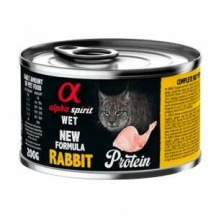 Alpha Spirit (Альфа Спіріт) Cat Adult Rabbit Protein Монопротеїновий вологий корм з кроликом для дорослих котів і кішок img