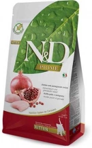 Farmina (Фарміна) N&D Prime Grain Free Kitten Chicken & Pomegranate Беззерновий сухий корм з куркою та гранатом для кошенят img