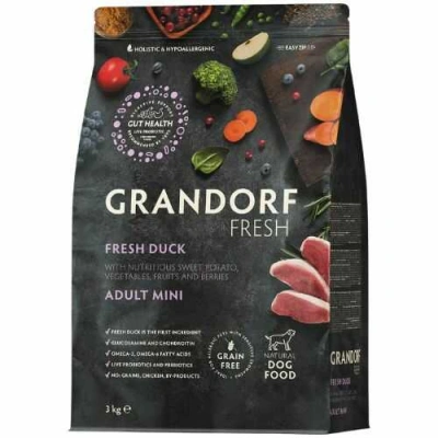 Grandorf (Грандорф) Fresh Dog Adult Mini Duck & Sweet Potato Беззерновий сухий корм з качкою і бататом для собак дрібних порід