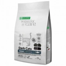 Natures Protection (Натур Протекшн) Superior Care Dark Cats Adult All Breeds Grain Free Herring Беззерновий сухий корм з оселедцем для котів і кішок з темною шерстю img