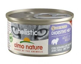 Almo Nature (Альмо Натюр) Holistic Digestive Help Cat Sole Беззернові консерви з камбалою для дорослих котів і кішок з чутливим травленням, мус img