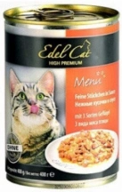 Edel Cat (Едель Кет) Вологий корм для котів та кішок з птахом