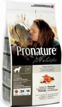 Pronature Holistic (Пронатюр Холістик) Adult All Breeds Turkey & Cranberries Сухий корм для дорослих собак з індичкою і журавлиною img