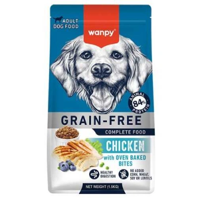 Wanpy (Ванпі) Dog Adult Grain Free Chicken Беззерновий сухий корм з куркою для дорослих собак різних порід