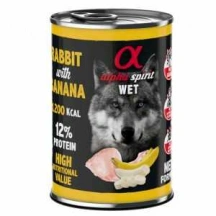 Alpha Spirit (Альфа Спіріт) Dog Adult Rabbit & Banana Вологий корм з кроликом і бананом для дорослих собак різних порід img