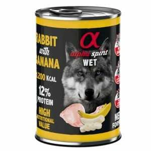 Alpha Spirit (Альфа Спіріт) Dog Adult Rabbit & Banana Вологий корм з кроликом і бананом для дорослих собак різних порід