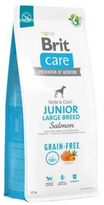 Brit Care (Бріт Кеа) Dog Grain-Free Junior Large Breed Salmon 1 кг Беззерновий гіпоаллергенний корм з лососем для цуценят та молодих собак великих порід