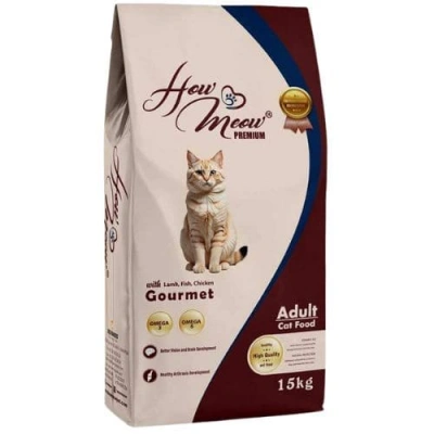 How Meow (Хау Мяу) Cat Adult Gourmet Lamb, Chicken & Fish Сухий корм з ягням, куркою і рибою для дорослих котів і кішок