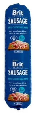 Brit Premium (Брит Преміум) Dog Sausage Вологий корм для собак з куркою та ягням
