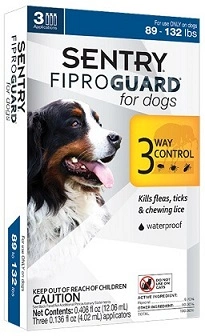 FiproGuard (Фіпрогард) Sentry Краплі від бліх, кліщів та вошей для собак 40-60 кг