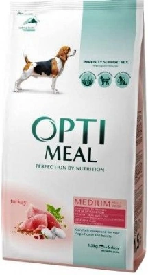 Optimeal (Опітіміл) Сухий корм для собак середніх порід з індичкою