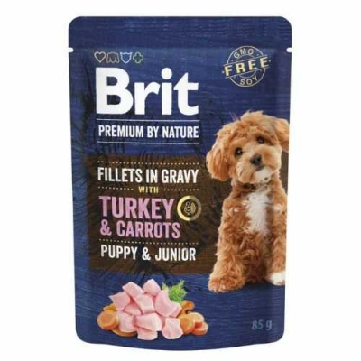 Brit Premium (Бріт Преміум) Puppy Fillets in Gravy Turkey & Carrot Вологий корм з індичкою та морквою в соусі для цуценят дрібних порід