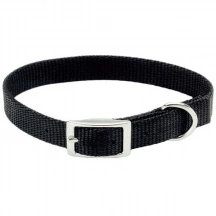 Coastal (Костал) Nylon Web Собачий нейлоновий нашийник, 1 см/25 см, чорний img