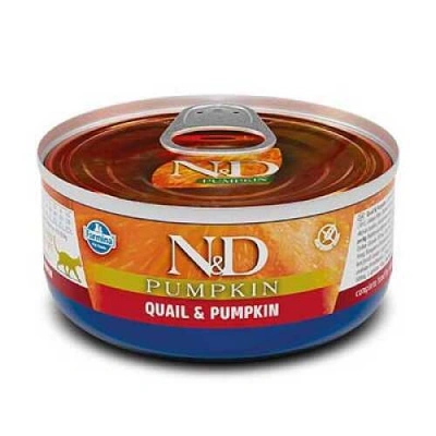 Farmina (Фарміна) N&D Pumpkin Grain Free Cat Adult Pumpkin & Quail Беззерновий консервований корм з гарбузом та перепілкою для котів та кішок
