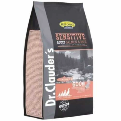 Dr. Clauder's (Др. Клаудерс) Best Choice Dog Adult All Breeds Sensitive Salmon & Rise Сухий корм з лососем і рисом для собак з чутливим травленням