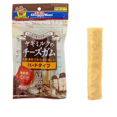 DoggyMan (ДоггіМен) Goat Milk Cheese L (18 см) Ласощі жувальні палички з козиним сиром для собак