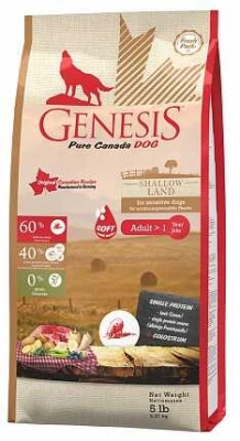 Genesis (Дженезіс) Pure Canada Shallow Land Soft Беззерновий корм з ягням для дорослих собак усіх порід