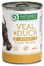 Nature's Protection (Нейчерс Протекшн) Adult Small Breed Veal & Duck Влажный корм для собак мелких пород с телятиной и уткой Natures Protection (Натур Протекшн) Adult Small Breed Veal & Duck Вологий корм для собак дрібних порід з телятиною та качкою img
