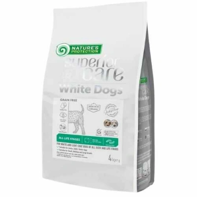 Natures Protection (Натур Протекшн) Superior Care White Dogs All Sizes & Life Stages Grain Free Insect 17 кг Беззерновий сухий корм із білком комах для собак усіх розмірів і стадій розвитку з білою шерстю
