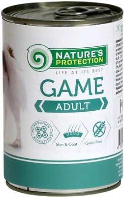 Natures Protection (Натур Протекшн) Adult Game Вологий корм для собак з м'ясом дичини 400 гр