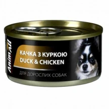AnimAll (ЕнімАлл) Dog Adult Duck & Chicken in Jally 195 гр Вологий корм з качкою і куркою в желе для дорослих собак img