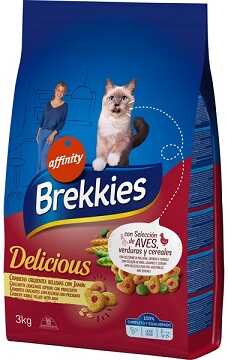 Сухой корм Brekkies Cat Delice Meat 