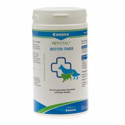 Canina (Каніна) PETVITAL Biotin-Tabs Біологічно активна добавка для шкіри та шерсті собак та котів