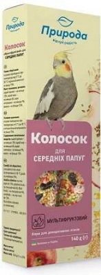 Природа Колосок Мультифрукт Ласощі для середніх папуг