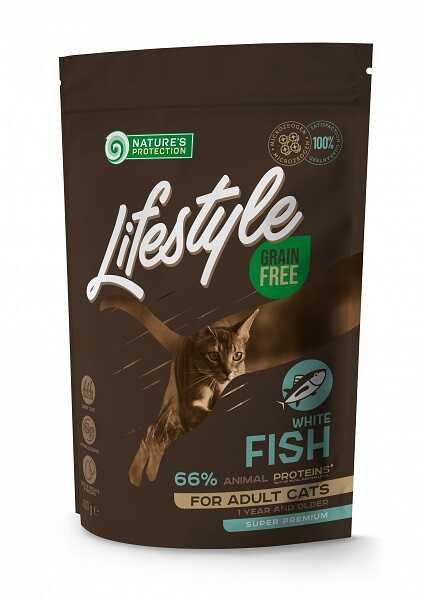 Сухий корм Nature's Protection Lifestyle Grain Free White Fish Adult Cat