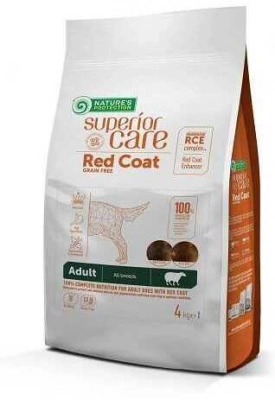 Natures Protection (Натур Протекшн) Red Coat Grain Free Adult All Breeds Lamb Беззерновий корм для рудих собак з ягням