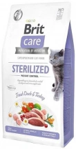 Brit Care (Бріт Кеа) Cat Grain Free Sterilized & Weight Control Беззерновий корм для стерилізованих котів і кішок з надмірною вагою з качкою img