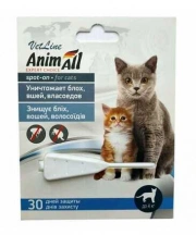 AnimAll VetLine (ЕнімАлл ВетЛайн) Spot-On Протипаразитарні краплі на холку від кліщів та бліх для котів та кішок до 4 кг img