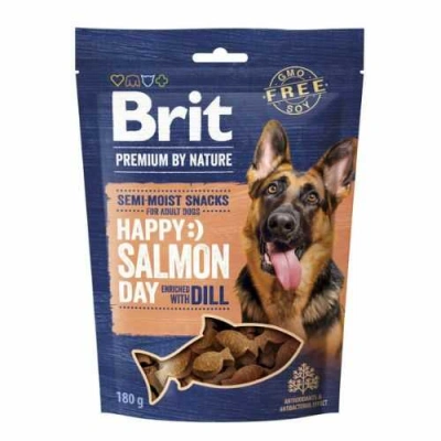 Brit Premium (Бріт Преміум) Dog Adult Semi-moist Snacks Salmon & Dill Напіввологі ласощі з лососем і кропом для собак різних порід
