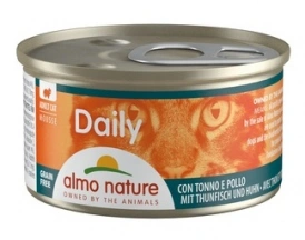 Almo Nature (Альмо Натюр) Daily Menu Cat Вологий корм для котів Мус з тунцем і куркою