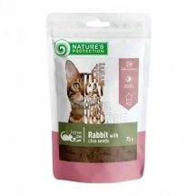 Natures Protection (Натур Протекшн) Cat Adult Rabbit & Chia Seeds Ласощі з кроликом і чіа для дорослих котів і кішок img